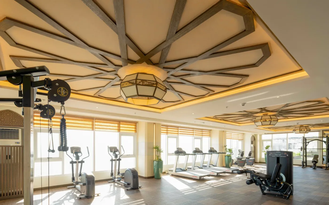 The fitness gym at Allegra Garden Place