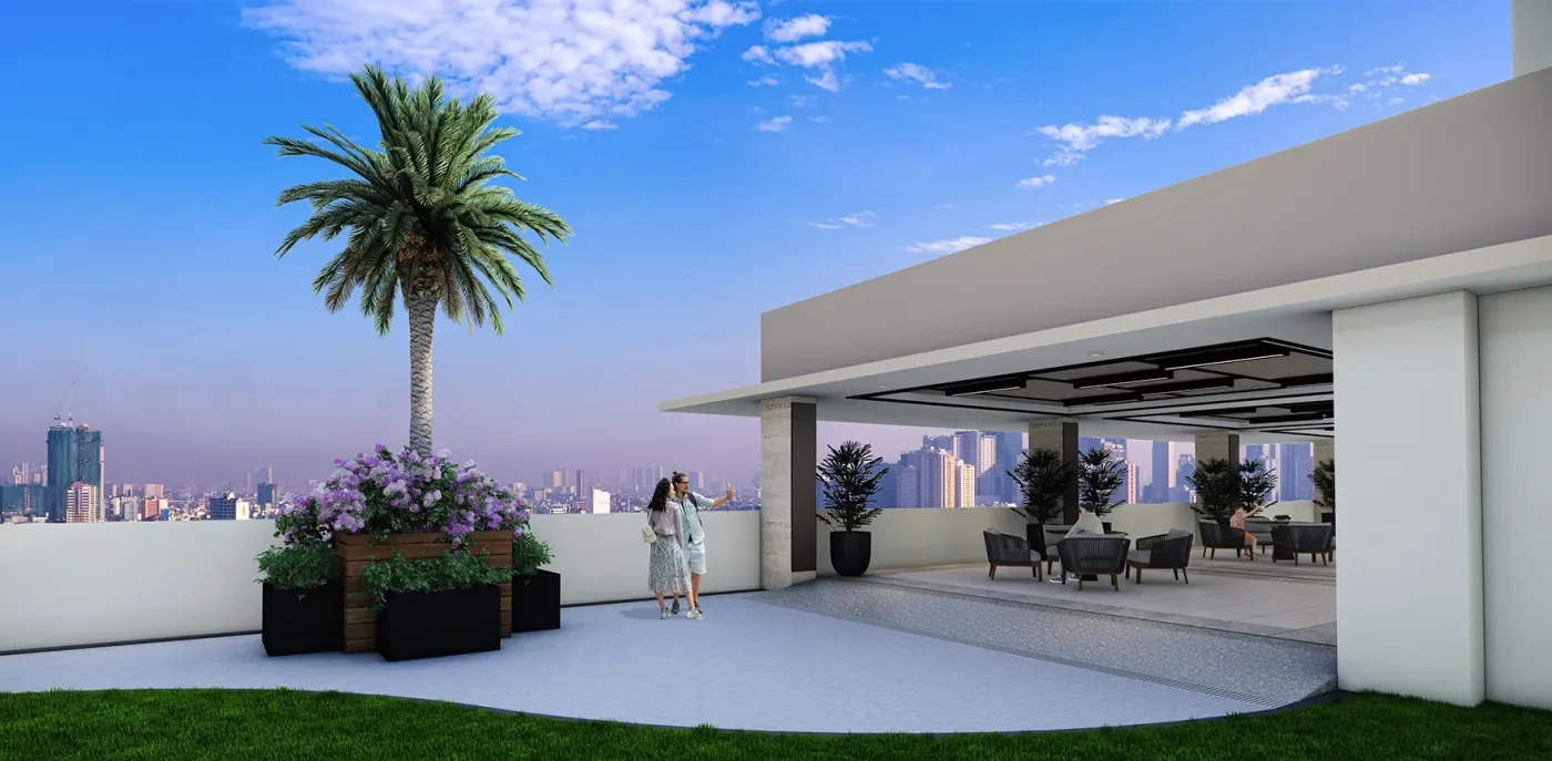 The sky promenade at Anissa Heights
