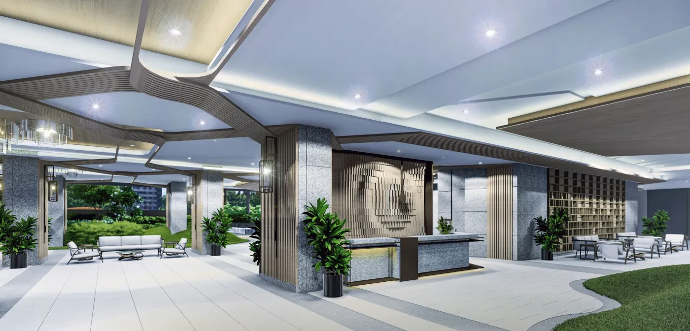 Reception lobby of The Calinea Tower