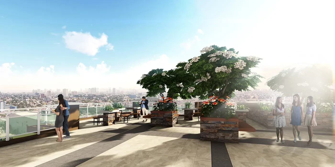 Sky promenade at the top of Cameron Residences