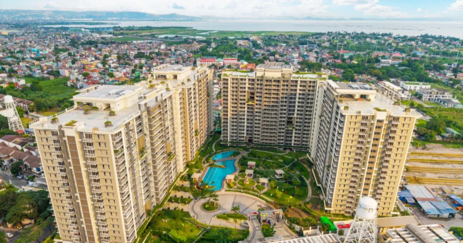 Alder Residences aerial community view — DMCI Homes Acacia Estates, Taguig