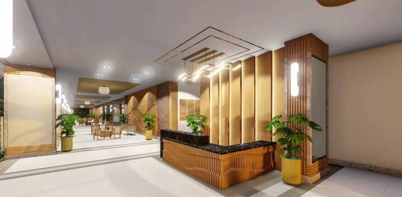 Reception area at The Erin Heights
