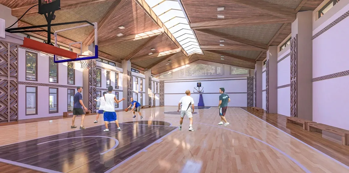 Basketball court at Moncello Crest