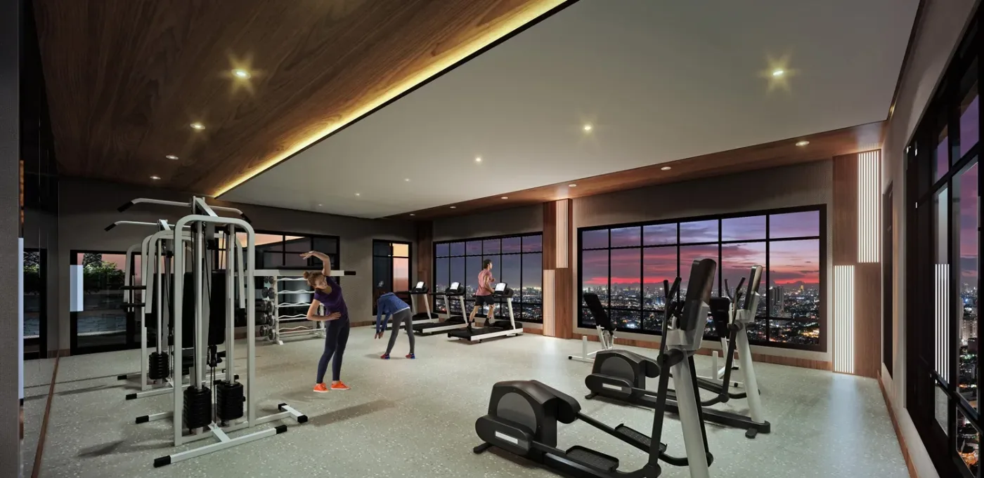 Fitness gym at Sage Residences