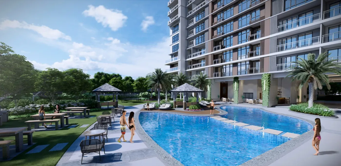 Leisure pool at Sage Residences