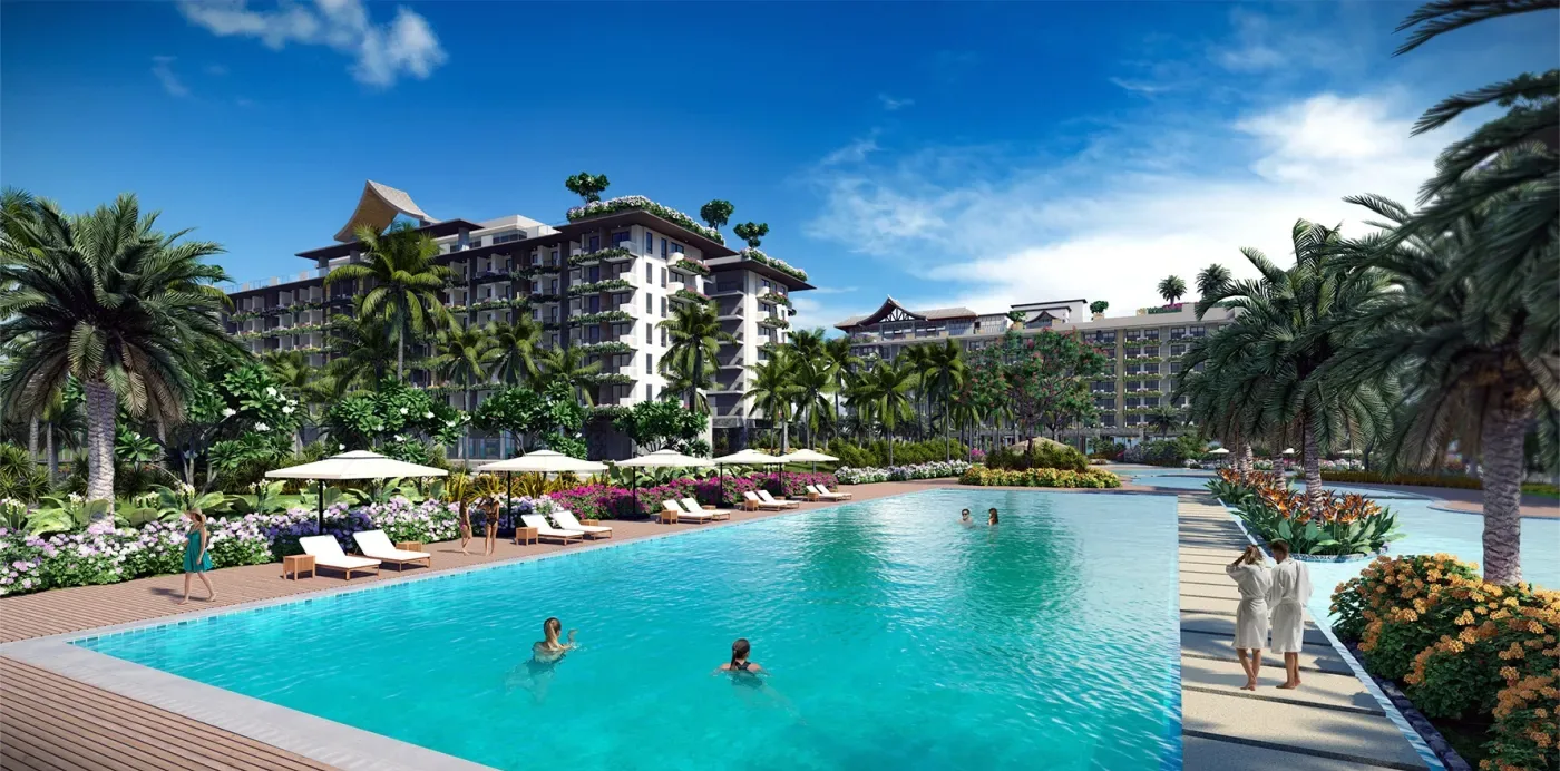 The lap pool at Solmera Coast