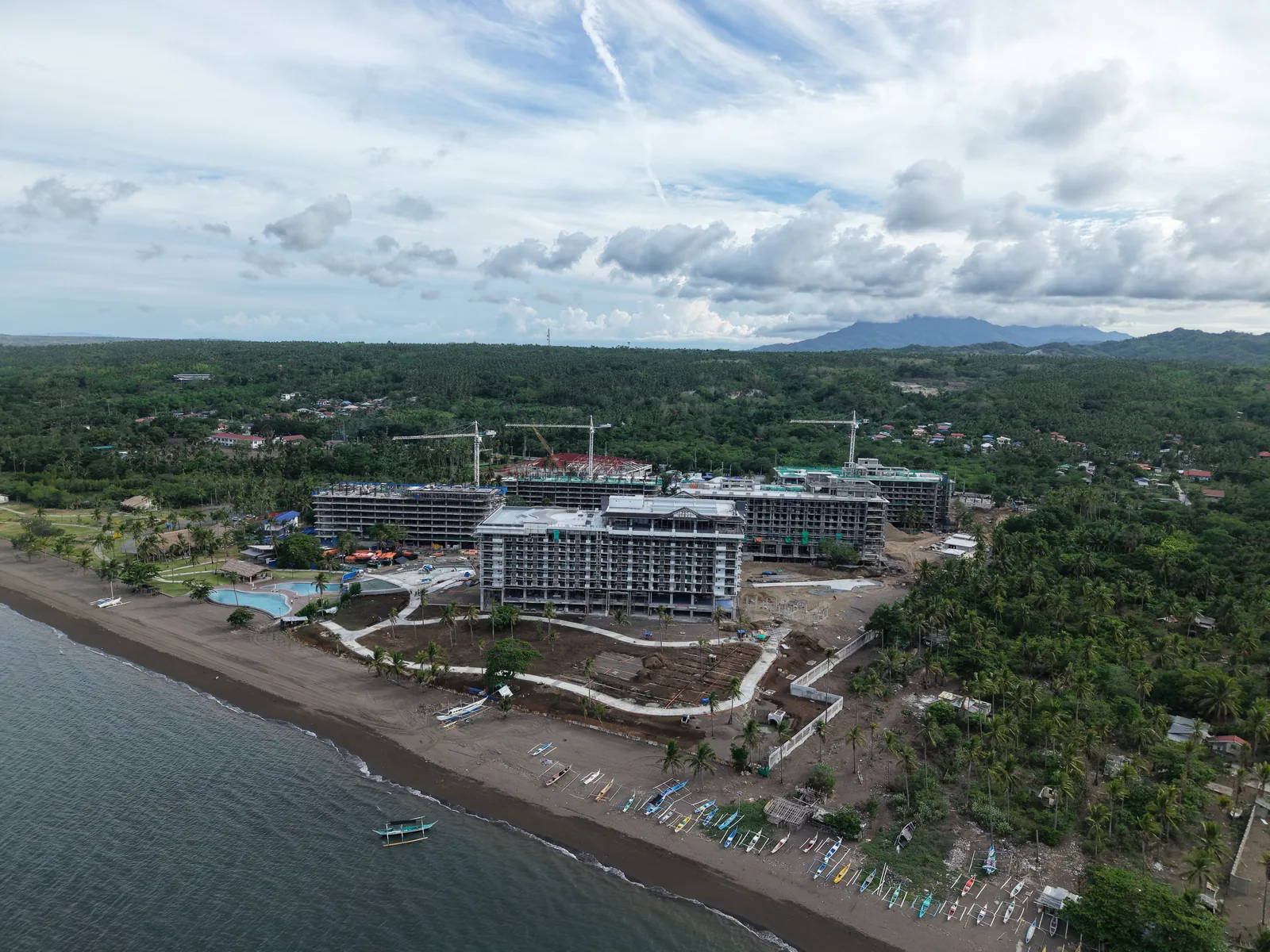 Aerial site photo of Solmera Coast, July 2026, San Juan, Batangas